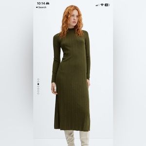 MANGO Ribbed Dress